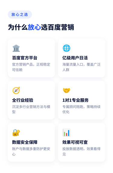 为什么放心选百度营销